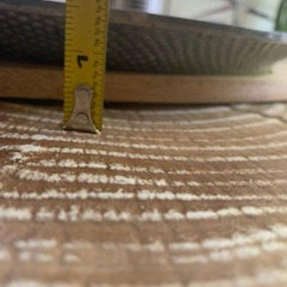 Steak plate with wooden platform ~ set of 4 - Picture 5 of 15